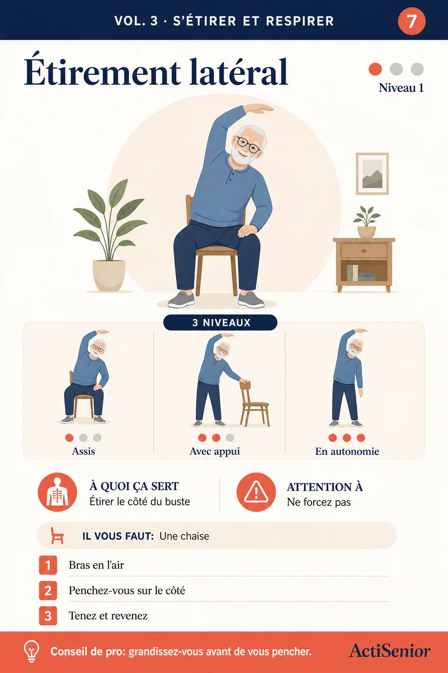 Fiche : étirement latéral