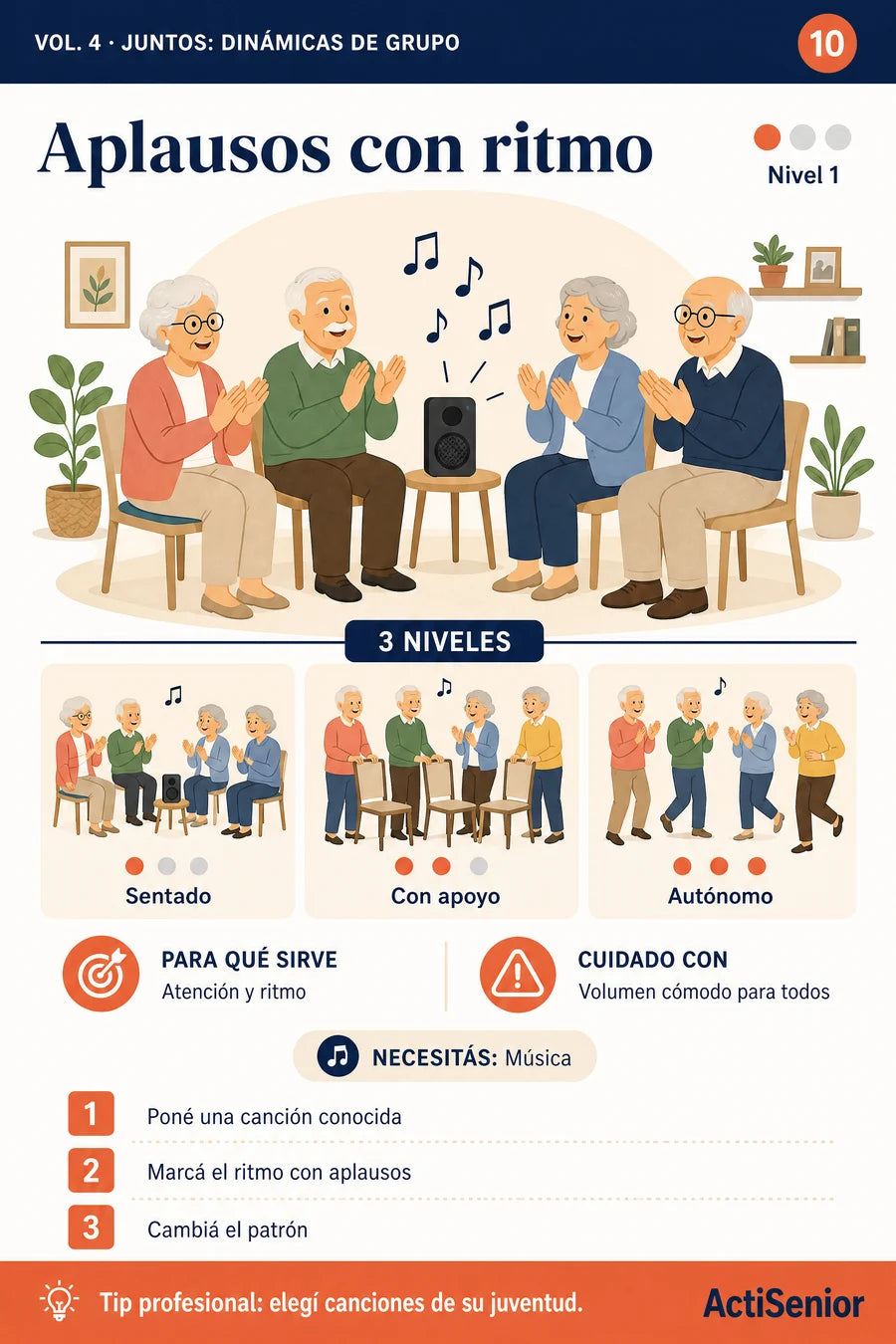 Dinámica musical: aplausos con ritmo